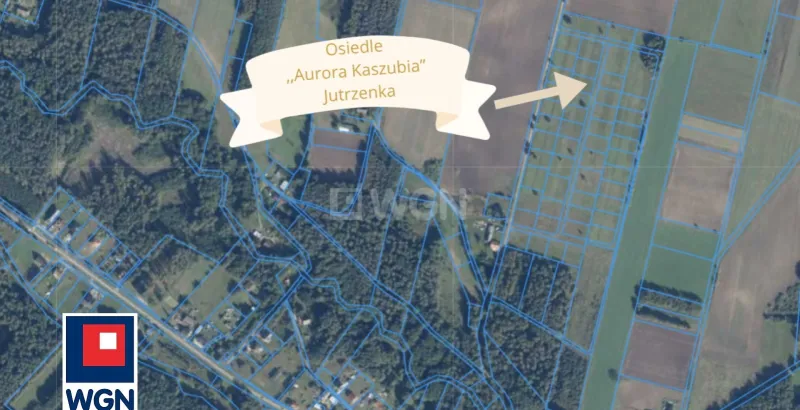 Grunt budowlany jednorodzinny na  sprzedaż Jutrzenka - ,,AURORA KASZUBIA